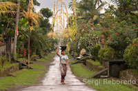 Una típica calle del poble de Tampaksiring proper al santuari de Gunung Kawi. Ubud. Bali.