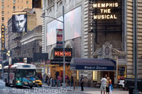 Teatre Shubert Alley al Theater District. 225 West 44th Street. A l'interior d'aquesta façana renaixentista veneciana, feien cua els aspirants a actor en els anys 20 per fer una audició i valorar el seu talent. El teatre es va inaugurar el 1913 amb obres de Shakespeare com Otelo, Hamlet i el mercader de Venècia.