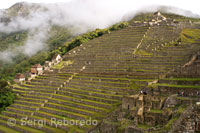 Terrasses a l'interior del complex arqueològic de Machu Picchu.