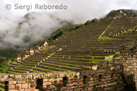 Terrasses a l'interior del complex arqueològic de Machu Picchu.