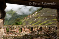 Terrasses a l'interior del complex arqueològic de Machu Picchu.