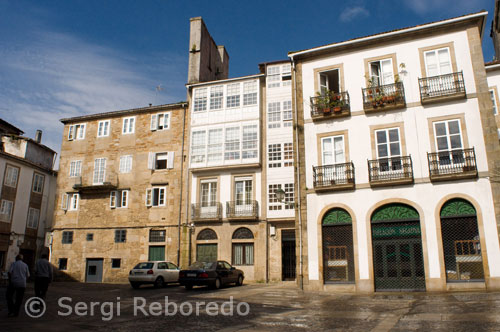 Casco antiguo de Santiago de Compostela.