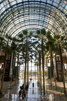 World Financial Center. En el pasado estaba conectado a las Torres Gemelas por un puente. En su interior alberga unas cuatro torres de oficinas y una zona comercial con tiendas y restaurantes, además de un vestíbulo llamado Winter Garden decorado por 16 palmeras. Tanto fuera como dentro de él se realizan númerosos espectáculos de música, danza y teatro. 