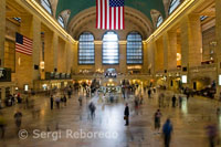 Estación de Grand Central Terminal en el Lower Midtown.  42nd Street con Park Avenue. Telf. 212-340-2583. (visita turística gratuita mie-vie 12:30pm). Símbolo de la ciudad de Nueva York, la también llamada Grand Central a secas, se acabó de construir en 1913 y todavía hoy en día es la estación más grande del mundo en número de andenes, 44 con 67 vías, 41 en el nivel superior y 26 en el inferior. Se contruyó en el más puro estilo Beaux Arts y destaca sobretodo el vestíbulo principal con su altísimo techo abovedado y tres enormes ventanas de 23 metros de altura. Por este vestíbulo pasan diariamente medio millón de personas y es uno de los decorados habituales en las películas rodadas en la ciudad. El techo de bóveda pintado en verde está decorado por signos del zodíaco pintados al revés por el francés Paul Helleu. La estación también cuenta con tiendas de todo tipo y restaurantes tanto de etiqueta como de comida ligera. 