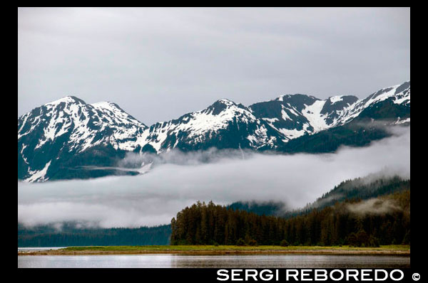 Landscape of Scenery Cove, Thomas Bay, Petersburg, Southeast Alaska. Thomas Bay is located in southeast Alaska. It lies northeast of Petersburg, Alaska and the Baird Glacier drains into the bay. Thomas Bay is also known as "The Bay of Death" due to a massive landslide in 1750. It also has gained the name of "Devil's Country" when in 1900 several people claimed to have seen devil creatures in the area. Thomas Bay is known for being rich in gold and quartz. The wildlife has moose, brown bears, black bears, squirrels, wolves, rabbits, and other common Alaskan creatures. The land has been used for logging. Charlie claimed to have arrived in Thomas Bay, but couldn't find the half-moon shaped lake. Instead he spent some time off an 'S' shaped lake (actually called Ess Lake). He claimed that the surrounding area seemed oddly void of life. There were no squirrels, no birds, etc. Wanting to get his bearings after he found his large chunk of quartz, he climbed to the top of a ridge. From there he could spot Frederick Sound, Cape of the Straight Light, the point of Vanderput Spit (Point Vanderput), and Sukhoi Island from the mouth of Wrangell Narrows. Behind the ridge, Charlie finally spotted the half-moon shaped lake, which is where the Patterson Glacier turns into a lake that turns into Patterson River.