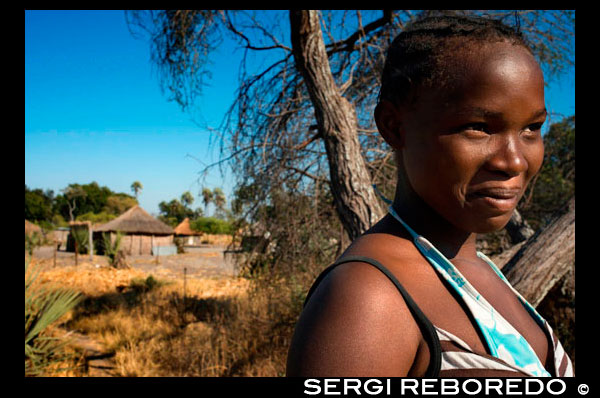 Retrat d'una noia Batawana. En els voltants del campament Eagle Island Camp d'Orient Express, als afores de la Reserva d'Animals de Moremi, a Botswana hi ha un campament on resideixen un centenar d'indígenes de la tribu Batawana. És possible realitzar excursions en canoa per visitar el seu poblat. Cistelleria en Moremi. Cada cistella és única, i es tarda en fer de mitjana entre 4 a 6 setmanes per les expertes mans de dones de zones rurals de la regió del delta de l'Okavango. La principal matèria primera utilitzada per produir cistelles a Botswana és la fibra vegetal extreta de la Palmera anomenada Mokola. Els diferents colors s'obtenen de diverses escorces i arrels d'arbres i arbustos. El suau i agradable aroma natural que desprenen ens fan traslladar mentalment a la savana africana. Mesura aprox.: 9 cm d'alt i 31 cm de diàmetre. Pertany al projecte de comerç just i desenvolupament de comunitats locals Botswanacraft. CURIOSITATS: Els usos tradicionals que se li han donat a les cistelles, que a Europa ja s'ha perdut, però que a l'Àfrica continua utilitzant, són diversos. Les tancades amb tapa, s'utilitzen per a l'emmagatzematge de gra i llavors, mentre que les cistelles obertes en forma de bol són utilitzades per les dones per carregar objectes sobre els seus caps i les cistelles més obertes s'utilitzen per ventar el gra després d'haver estat fressat.