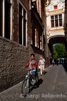 Blind Donkey Alley is a popular walkway in Brugge, Belgium. It leads from the Burg to Vismarkt.