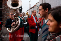 Banda de música en las calles de Brujas. 