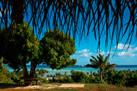 Aitutaki. Cook Island. Polynesia. South Pacific Ocean. Paul Gauguin cruise that docks in the main islands of Polynesia as seen from the Aitutaki Punarei Culture Tours. Paul Gauguin Cruises is a cruise line owned by Beachcomber Croisieres Limited with headquarters in Bellevue, Washington. Paul Gauguin Cruises operates the luxury cruise ship, the Paul Gauguin, to Tahiti, French Polynesia and the South Pacific. The company and ship had been sailing under the name Regent Seven Seas Cruises from 1998–2010 until Paul Gauguin Cruises took over the ship and its operations in January 2010. The parent company, Beachcomber Croisieres Limited, had previously acquired the line in 2009. On September 30, 2011 the line announced the acquisition of a second ship. The ship will be christened as the m/v Tere Moana in December 2012. The ship will only contain 45 staterooms and can carry up to 90 passengers, which is much smaller than the company's first ship. The company planned to renovate the ship in November 2012. Paul Gauguin currently sails year-round to Tahiti & Society Islands, Cook Islands, French Polynesia, Fiji, Marquesas, Tonga, Tuamotus, Australia & New Zealand. The new ship the m/v Tere Moan is to debut in the Mediterranean, Caribbean, and Latin America, which represents a first for the cruise line.