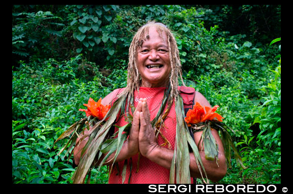 Rarotonga Island. Cook Island. Polynesia. South Pacific Ocean. Pa’s Cross Island Walk.  Trekking in the mountains started when I was four years old. My Grandmother would send me to gather and count leaves and herbs for traditional healing. This is how ancient knowledge was passed on from one generation to another. Little did I realise I would become a herbalist of traditional remedies and lead over 3572 tours to date for many visitors to the island. As I grew, escaping to the mountains was a source of joy instead of the hum drum classroom routine. Nature was unspoilt and birds did not appear to fear man. A love of showing visitors the pristine wild interior of our Rarotongan mountains led to becoming a bonafied business. Keeping in shape was also a driving force and to share it with others. Pa's Treks commenced in 1987 when my girlfriend [ now my wife] sketched a cartoon picture of me standing on top of two mountains. Next day the hotels and motels were alerted to a new activity of hiking. It was a great way to entertain their guests. Guests tell me it means so much more to have a personal experience and communication and so much safer. I operate a professional guided tour and encourage guests to appreciate the eco system and Polynesian way. I look forward to meeting you when you visit my home, Rarotonga.