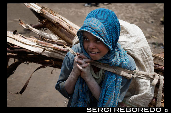 Una niña cargada hasta los topes de leña en el mercado de Debark. Debark tiene unas cuantas tiendas y puestos donde se pueden comprar verduras y algunos artículos básicos. En Gondar hay varias tiendas con las existencias razonables de los productos alimenticios. Si usted no tiene todo el equipo necesario se puede alquilar en su mayor parte en Debark. Nacional de Simien Parque normas requieren que todos los visitantes del parque deben ser acompañados por un ranger armado, que cobran alrededor de $ 3 por día. Rutas de senderismo le llevará a través de pequeños pueblos y cultivos en terrazas en los valles más bajos, antes de llegar a una serie de acantilados y escarpes. Más allá de los acantilados se llega a las hermosas praderas alpinas y el desierto agreste de las áreas de los picos altos. Usted tiene varias opciones de rutas, dependiendo del tiempo que tenga y la distancia que se desea cubrir, algunos turistas pasar diez días de trekking, pero la mayoría de los turistas hacen un viaje más corto. La ruta se determina también por los lugares donde se puede dormir por la noche. La mayoría de los excursionistas alojarse cerca del Parque Nacional de Sankaber, Geech y Chenek. Evite viajar a las montañas en época de lluvias.