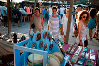 Formentera. Hippy Market, Pilar de la Mola, Formentera, Islas Baleares, España, Europa