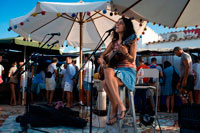 Formentera. Música en viu a Hippy Market, Pilar de la Mola, Formentera, Illes Balears, Espanya, Europa