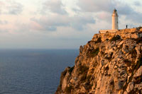 Formentera. Sunrise. Faro, Faro de la Mola, Formentera, Pitiusas, Islas Baleares, España, Europa