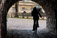 One of the many tunnels that connect various ways in rocky areas on the island of Suomenlinna (Sveaborg). The island of Suomenlinna offers a journey through the history enjoy complete relaxation. Just a quarter of an hour to board a ferry from Market Square to Suomenlinna (Sveaborg in Swedish).