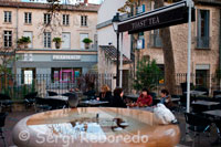 Una de les places situades al casc antic de Montpeller. En aquestes places sol haver cafeteries amb taules a l'exterior. Una de les places més animades de la ciutat pels seus nombrosos bars i restaurants on podràs trobar nombrós llocs on menjar bé i on gaudir d'una bona copa. També és una de les places més antigues perquè abans es deia la plaça del petit poble ("place du petit peuple"). Deu el seu actual nom al preciós amfiteatre anatòmic construït el 1757. Sobre el model parisenc Saint Cosme.