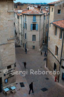 Vista aèria del nucli antic de Montpeller. L'infern per als automobilistes, Montpeller és, però, un paradís per al vianant que camina amb tota tranquil · litat pel casc antic, el barri més interessant per visitar. Et perdràs per carrers medievals i descobriràs belles mansions privades, coquetes places animades, esglésies i interessants museus.