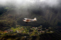 Aircraft flight flying over the Maido SUMMIT Mafate and islets. Circuses: Mafate, Cilaos and Salazie. At the foot of the Piton des Neiges three impressive open circuses which can only be accessed through narrow gorges. Circuses are Mafate, Cilaos and Salazie, a gem for mountain lovers. Two of them are within walking distance: Salazie and Cilaos but Mafate only be reached on foot or fly by helicopter. Inside live some native communities, many of them descendants of slaves who fled the plantations of sugar. Despite its isolation, in tourism have opened and even offer cheap hosting. Salazie circus is perhaps the most beautiful of all, though not the largest. Countless waterfalls tumble from the top, rushing down the steep slopes Dying to sea. In the background, in the depths, you are the people of Hell Bourg, a beautiful mountain village of thermal tradition. A natural disaster ended the spa. The village was recovered in the 80 and is on the list of the most beautiful villages of France. In Cilaos Circus is a town of the same name, where you can stay in luxury hotels, such as the Vieux Cep, and emphasize the colorful Creole mansions. This area is suitable for sports practice viewpoint riesgo.Un Cirque de Mafate which can be reached by car is Piton Maido. It leads directly to the circus and you can see places like Marla, Trois Roches, Roche Plata and La Nouvelle. The landscape is very strange and absolutely stunning.