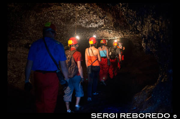 Aymeric. Visits to the underground caves created by lava in the Grand Brûlé area, also called lavatubes. Because lava tubes remain buried, often not recognized in the surface. However, many lava tubes are delineated on the surface by a series of linear or curvilinear collapse depressions, called ventilation holes along the tube axis. In active lava tubes, skylights provide a unique insight into the actively flowing hot lava in the lava tube system.