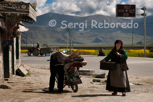 Before reaching Lake Yamdork you can make a stopover in Nangartse to eat and taste the local beer. The local beer called chang with which we water our main course (pasta accompanied by rich bits of yak meat and tasted awkwardly with chopsticks) we head rises rapidly because of the high altitude at which we find ourselves. The language breaks out and hammer clan chief with questions of all kinds to which our partner responds nicely one after another, calmly and without the smile disappears from his face at any time. Unfortunately, as I read in forums of travelers, the traditional Tibetan hospitality has given way to an interested and false kindness, frank and spontaneous smile of old has become a wicked grin that outlines the new "pastoralist false" when their pictures folk costumes in exchange for a few coins, is the price of progress.