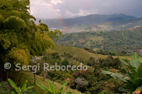 Atardecer junto al Parque Nacional Natural de Los Nevados.  En el Parque Nacional Natural Los Nevados se encuentra el centro de visitantes El Cisne que, ubicado a 4.050 metros sobre el nivel del mar, es uno de los refugios de montaña más altos de Colombia. Este Parque de altísimas y majestuosas cumbres andinas está localizado en jurisdicción de los departamentos de Caldas, Risaralda, Quindío y Tolima. Los picos nevados Quindío, Santa Isabel, El Cisne, El Ruiz y Tolima, todos por encima de los 4.800 metros sobre el nivel del mar, conforman el Parque Nacional, hogar de especies únicas en el mundo, entre las que se cuentan el perico de los nevados y el colibrí de páramo. El centro de visitantes se ubica en un sector estratégico del circuito Manizales – Brisas -Villamaría, cuyo complejo paisajístico integra los ecosistemas de bosque, páramo, súper páramo y nival, pasando por las morrenas que asemejan paisajes lunares. Además, la laguna del Otún ofrece un sereno paisaje. En el Parque es posible realizar una gran variedad de actividades recreativas y deportivas de alta montaña, entre las que figuran el senderismo, el ciclomontañismo, la escalada en roca y en hielo, y la pesca deportiva. La atención a los visitantes del Parque Los Nevados se concentra especialmente en el sector Norte, en los puntos de Brisas, Chalet Arenales y Refugio del Ruiz.