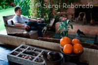 Area around the garden, at the Hotel Sazagua. THE CONCEPT OF SMALL CHARMING HOTELS IN YOUR BEST EXPRESSION: DESIGN, FINE DETAILS AND CARE SERVICE. The place comes in the heart of Coffee in the Central Andes of Colombia, as an exquisite expression of hospitality and culinary culture. With your name pays homage to Quimbaya civilization that inhabited the region. With an exceptional climate and beautiful natural environment of the temperate coffee Sazagua Boutique Hotel is a special visitor. Its spaces evoke the old coffee houses of fiefs and recreate their environments with wooden structures, wide corridors, floors colonial tiles, colors, light and nature. The eclectic decor with furnishings from different eras and places in the world, plus a select collection of art, create a captivating atmosphere of home comfort, refinement, friendly service and a personal touch in every detail, allowing you to enjoy the innovative cuisine and contemporary Sazagua highlights. Inside a spectacular garden with beautiful collections of palms and tropical plants that attract a large variety of birds in the region, we discovered a beautiful and unique spa built with large river rocks, making it a pleasure for senses. Also, this hotel is ideal for conferences, meetings and special celebrations, family or corporate.