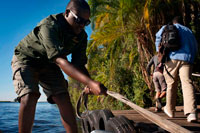 From Victoria Falls is possible to visit the nearby Botswana. Specifically Chobe National Park.   Best of all it is a short trip from the Victoria Falls making it easy to include a Chobe safari Day trip in your travel itinerary. Chobe National Park is widely regarded as having the most diverse concentration of animals within the area. At the Chobe National park you can be sure to see at least four of the big five – it is the Rhino that is most elusive here. But elephants, zebra’s, cheetah’s, lions and wild dogs are just a few of the animals you can view on a Chobe Day trip. The Chobe National Park is situated in Botswana and stretches across 10,689 square kilometers of vast wilderness. It is the second biggest national park in Botswana but has the biggest concentration of animal life within the park. Chobe National Park is known for their huge elephant population. The elephant population here at Chobe National Park is special for a number of reasons. The elephants here make up the highest concentration of elephants in Africa. They are also the largest surviving elephant population on earth. You are guaranteed to see elephants up close on a Chobe Day trip. 