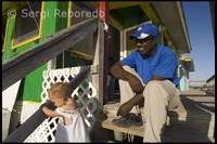 Embarcadero - dolphin trainer - Sanctuary Bay - Grand Bahama.