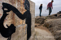 Graffiti on the back of the lighthouse Fisterra.