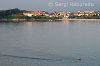 Village on the estuary Corcubión.