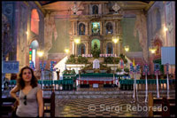 Inside the church of Baclayon. Baclayon. Bohol