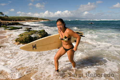 Ho’okipa Beach, una de las mejores playas donde practicar el surf y el bodysurf. Unas cruces advierten del peligro. Maui. Las historias familiares, las leyendas (legends), los cuentos locales y las creencias religiosas, fueron expresados de una nueva manera nunca antes practicada, permitiendo colaborar con el fin de incentivar la preservación de la herencia hawaiana. Con la música folklórica hawaiana tradicional, las letras pueden ser entonadas y provienen de cantos antiguos que son transmitidos desde hace siglos. Usted podrá oír también golpes muy interesantes de tambor y de ipu que sirven como emotiva música de fondo para representaciones de hula. Un ipu, es decir, una calabaza ahuecada, crea los tonos rítmicos si se toca con las palmas y sentado en el suelo. Los ipus pueden ser pequeños o grandes (como el ipu heke, una calabaza doble) y pueden crear una gran resonancia. Los cowboys mexicanos de Hawaii, llamados paniolos, trajeron con ellos guitarras y mostraron a los locales cómo tocarlas de un modo único. Muchos hawaianos eran adeptos a las guitarras y lo lograron rápidamente, adaptando el estilo español a un estilo que les correspondía más a las islas, un método hoy conocido como slack-key style o ki hoalu. Si nunca antes escuchó tocar una slack-key, entonces usted se está perdiendo una experiencia realmente emocional. Steel guitar es otro estilo musical que se lleva a cabo en las islas. Con la ayuda de una barra de metal que se desliza a lo largo de las cuerdas se crea un sonido realmente único. Destacado en muchas bandas hawaianas de principios del 1900 hasta hoy en día, este estilo recuerda un elemento altamente popular en la música hawaiana. El Rey David Kalakaua, quien es recordado con aprecio por ser un hombre renacentista, alentó un resurgimiento musical e invitó todos los hawaianos a utilizar la música como una expresión del orgullo hawaiano. Cuando la Reina Liliuokalani, la última monarca de Hawaii, presentó muchas canciones de su autoría a fines del 1900, la música de las islas llegó a una popularidad que jamás había alcanzado antes. Canciones como Aloha Oe y He Mele Lahui Hawaii expresaban el orgullo hawaiano y el amor por esas tierras maravillosas. 