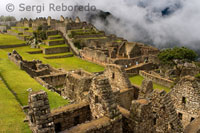 Inside the archaeological complex of Machu Picchu. PERU SACRED MONTAINS