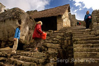 Inside the archaeological complex of Machu Picchu. INCA ROUTE