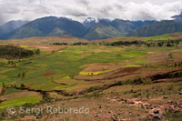 Landscape of the Sacred Valley near Cuzco.