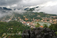 Vistas del pueblecito de Sapa desde el mirador.