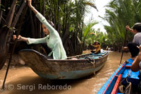 Recorrido en barco por las aldeas cercanas a My Tho. Canal de Bao Dinh. Delta del Mekong. 